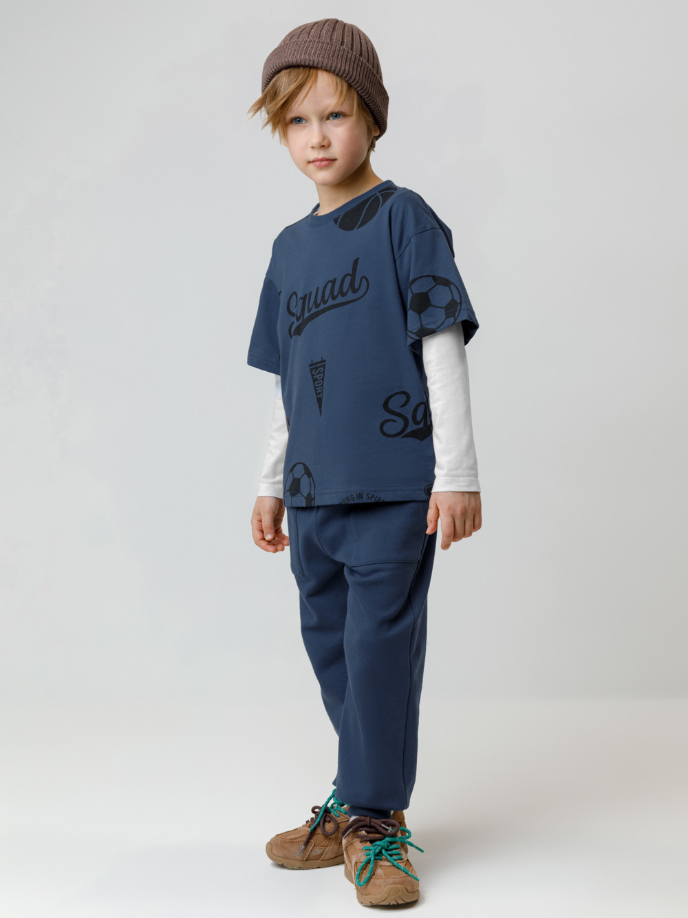 Брюки для мальчика, артикул: КР 400836, цвет: синий, фото 4