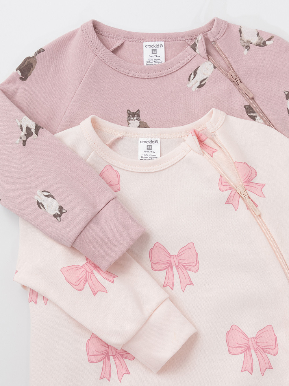 Комбинезон для новорожденных, артикул: К 6444-2уп, цвет: розовый, фото 4
