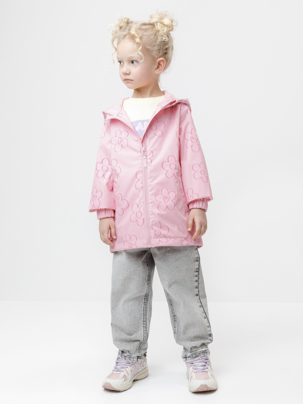 Куртка для девочки, артикул: ВК 32144/н/11 Ал, цвет: светло-розовый, фото 4