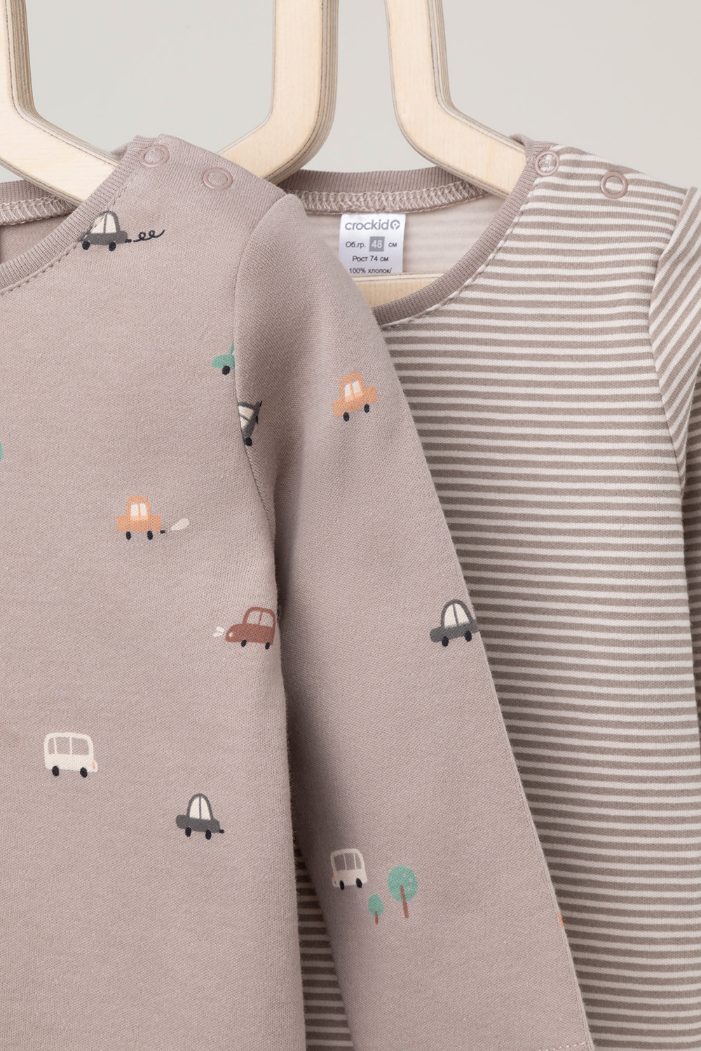 Джемпер для новорожденных, артикул: К 301944-2уп, цвет: коричневый, фото 4