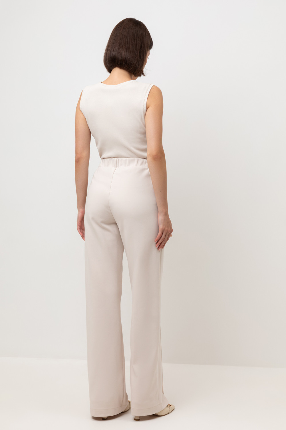 Брюки женские для мам, артикул: ЕВТ 4130, цвет: бежевый, фото 4