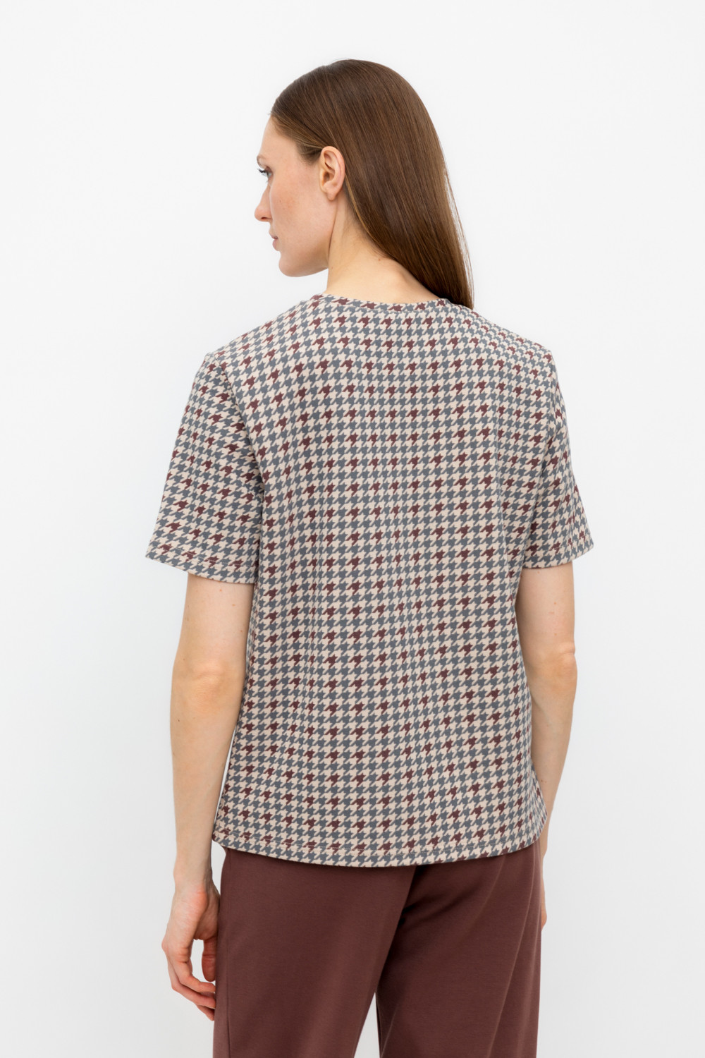 Футболки женские для мам, артикул: ЕВТ 3231, цвет: бежевый, фото 4