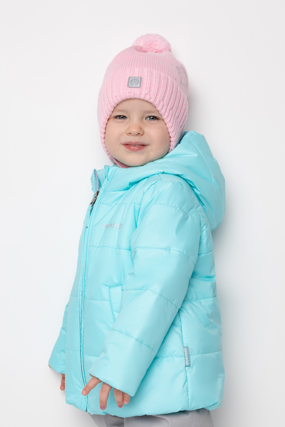 Шапка для девочки, артикул: КВ 20218/ш, цвет: розовый, фото 4