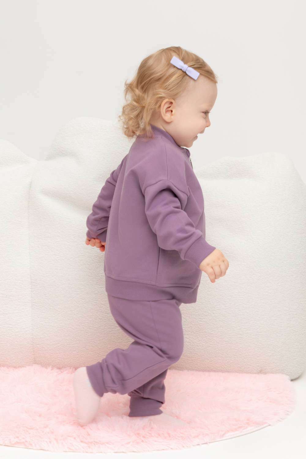 Брюки для девочки, артикул: КР 400660, цвет: бордовый, фото 4