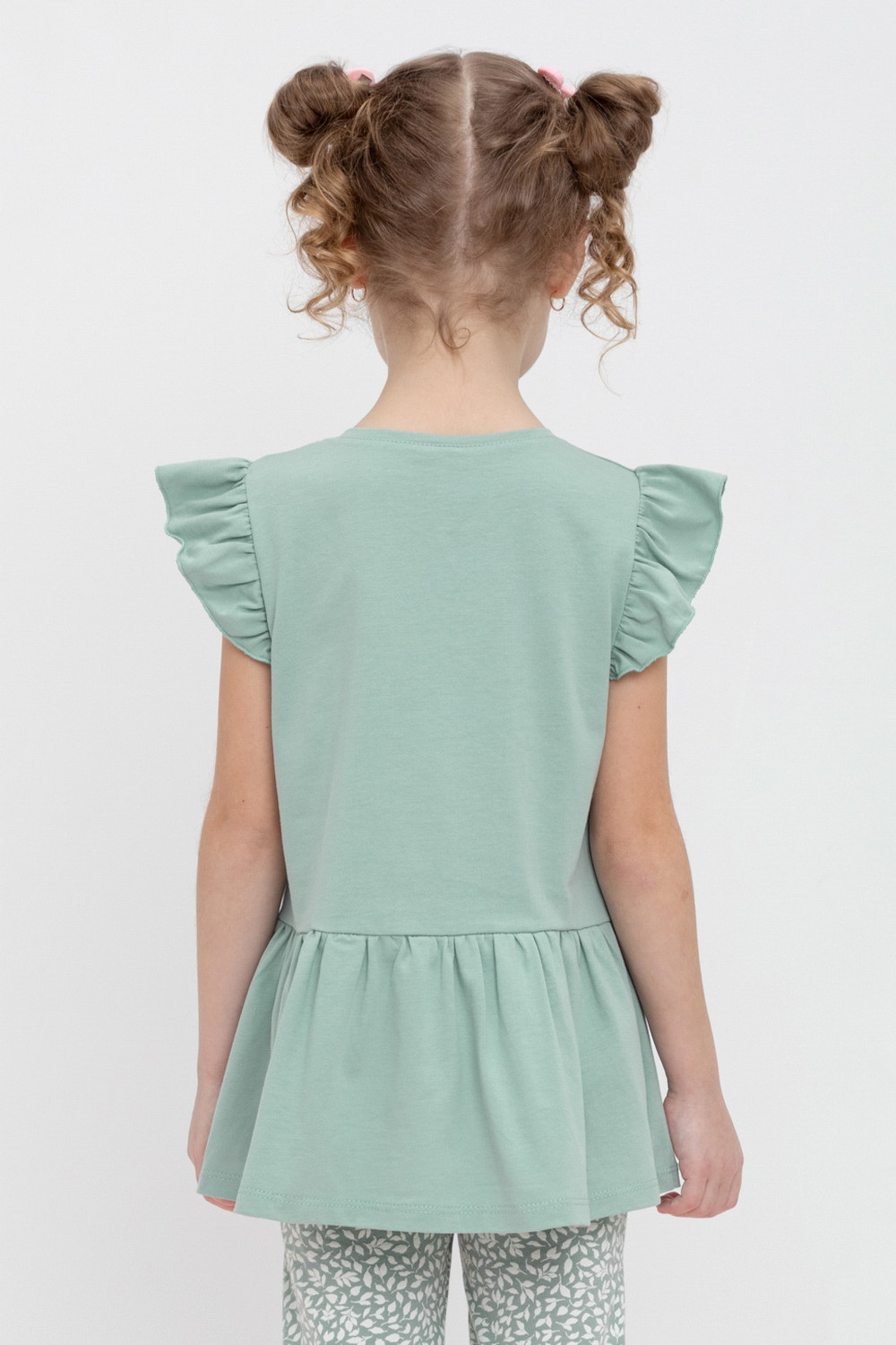 Блузка для девочки, артикул: КР 5874, цвет: минт, фото 4