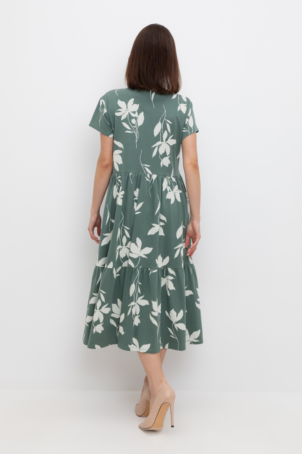 Платья женские для мам, артикул: ЕВТ 5019, цвет: зеленый, фото 4