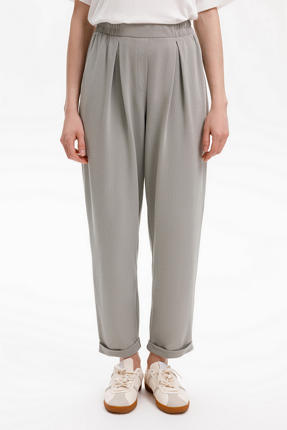 Брюки женские для мам, артикул: ЕВТ 4132, цвет: зеленый, фото 4