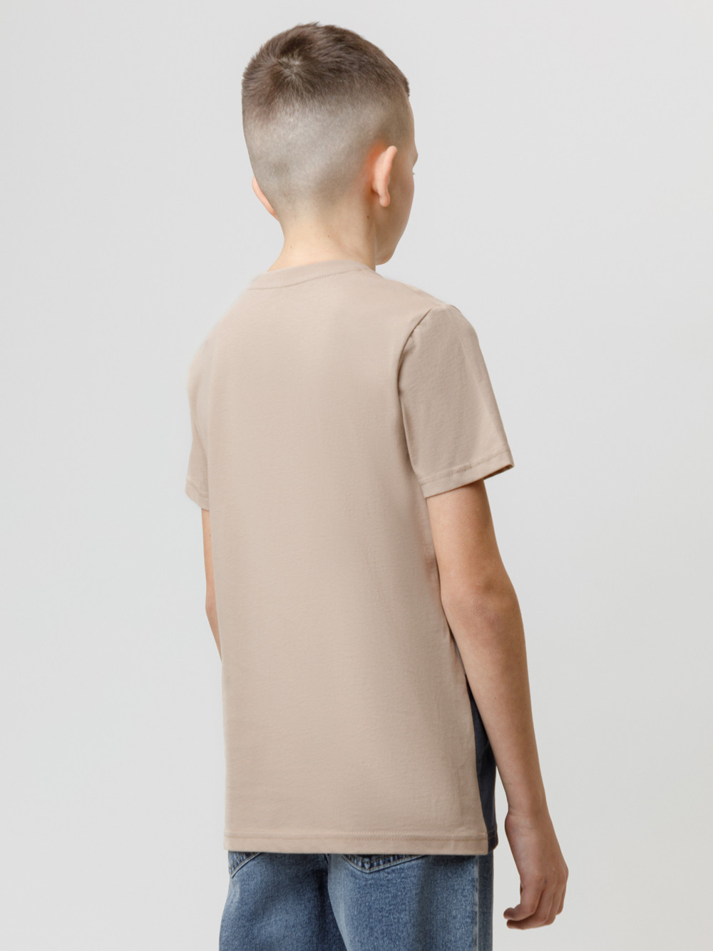 Футболка для мальчика, артикул: КР 302171, цвет: бежевый, фото 4