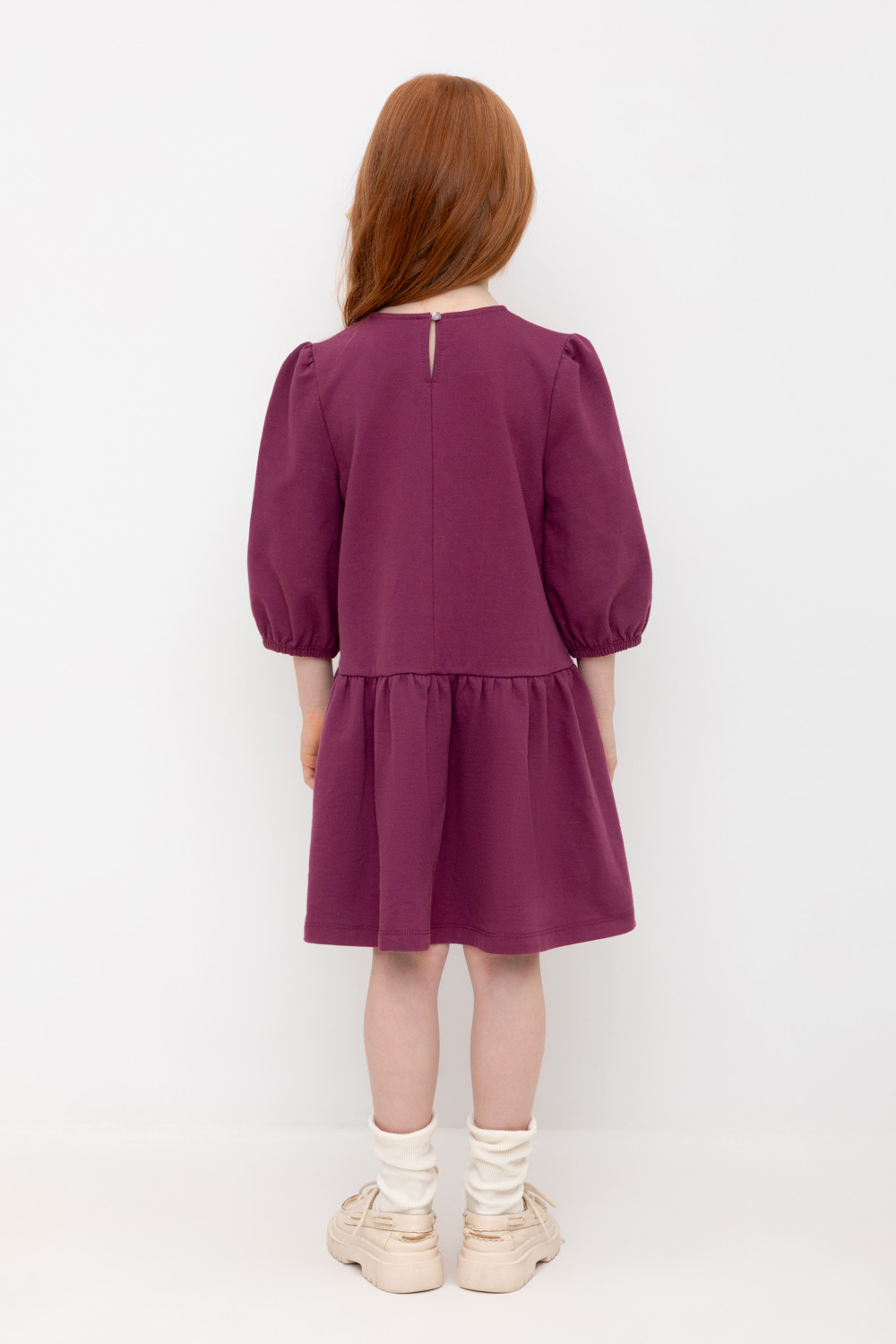 Платье для девочки, артикул: КР 5898, цвет: бордовый, фото 4