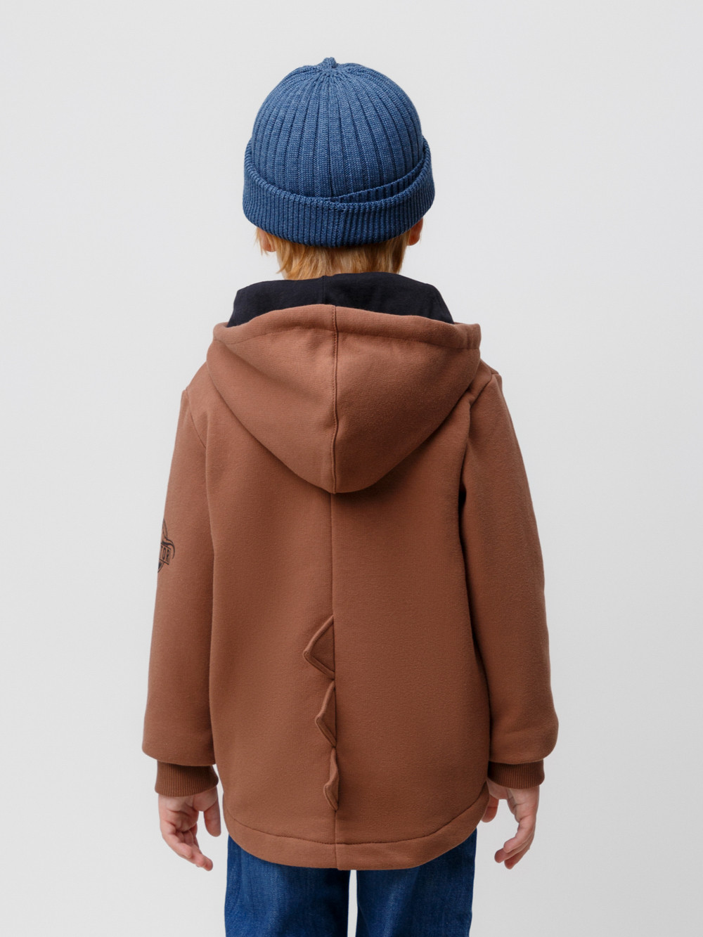 Жакет для мальчика, артикул: КР 301859, цвет: коричневый, фото 3