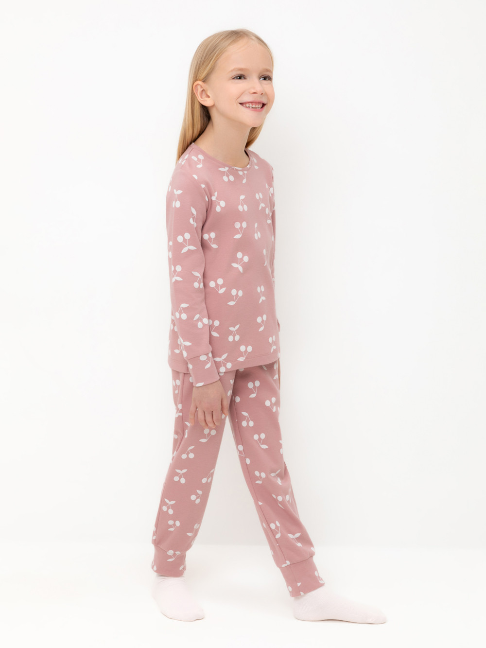 Пижама для девочки, артикул: К 1552, цвет: розовый, фото 3