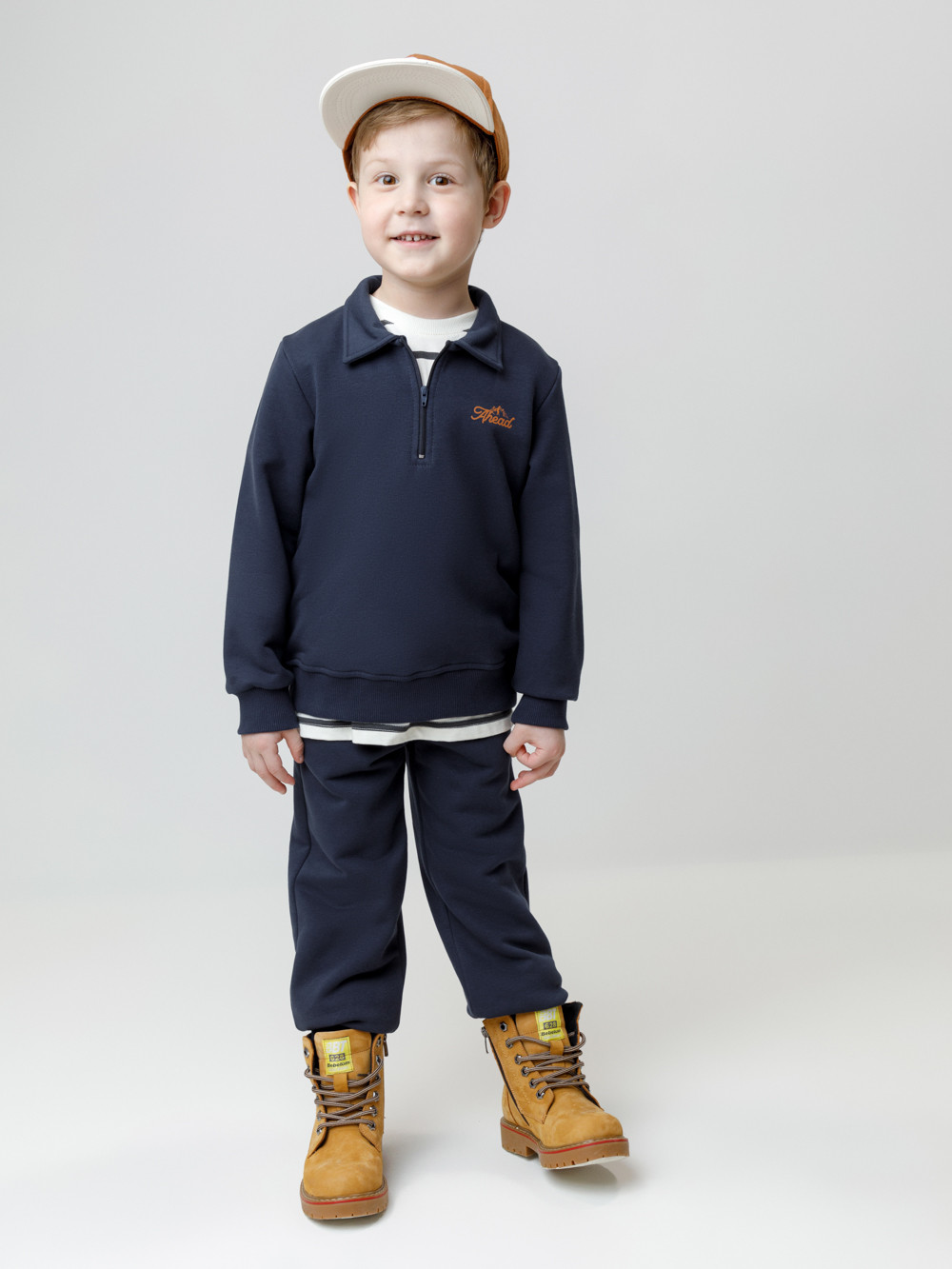 Свитшоты для мальчика, артикул: КР 302798, цвет: темно-синий, фото 4