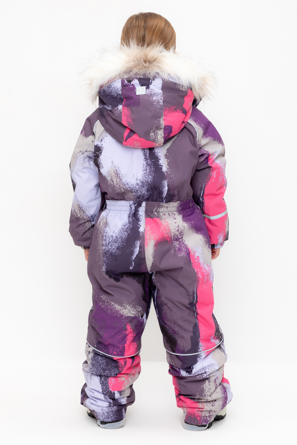 Комбинезоны утепленные для девочки, артикул: ВК 60097/н/3 ГР, цвет: бордовый, фото 4