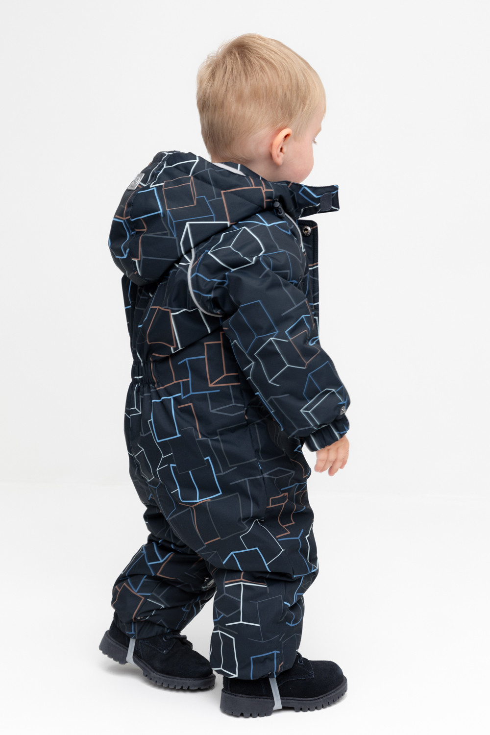 Комбинезоны утепленные для мальчика, артикул: ВК 60032/н/50 Ал, цвет: темно-синий, фото 4