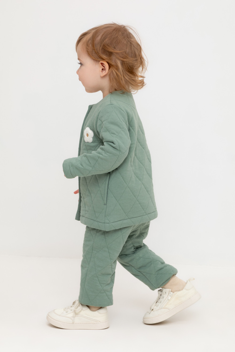 Брюки для девочки, артикул: КР 400768, цвет: зеленый, фото 4