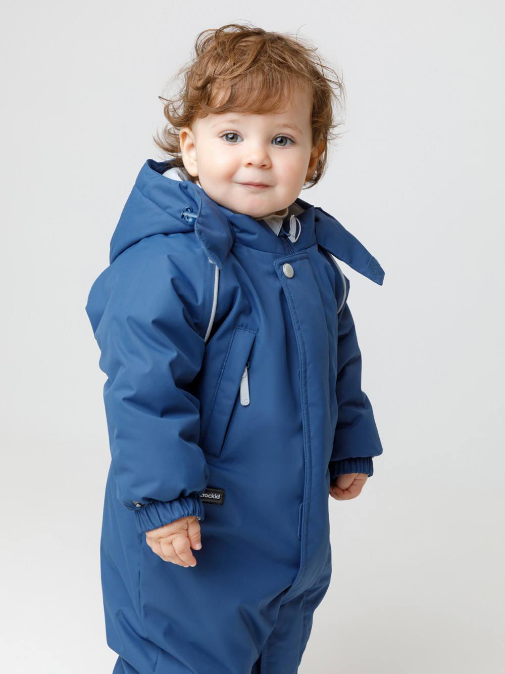 Комбинезоны утепленные для мальчика, артикул: ВК 60032/10 УЗГ, цвет: синий, фото 4