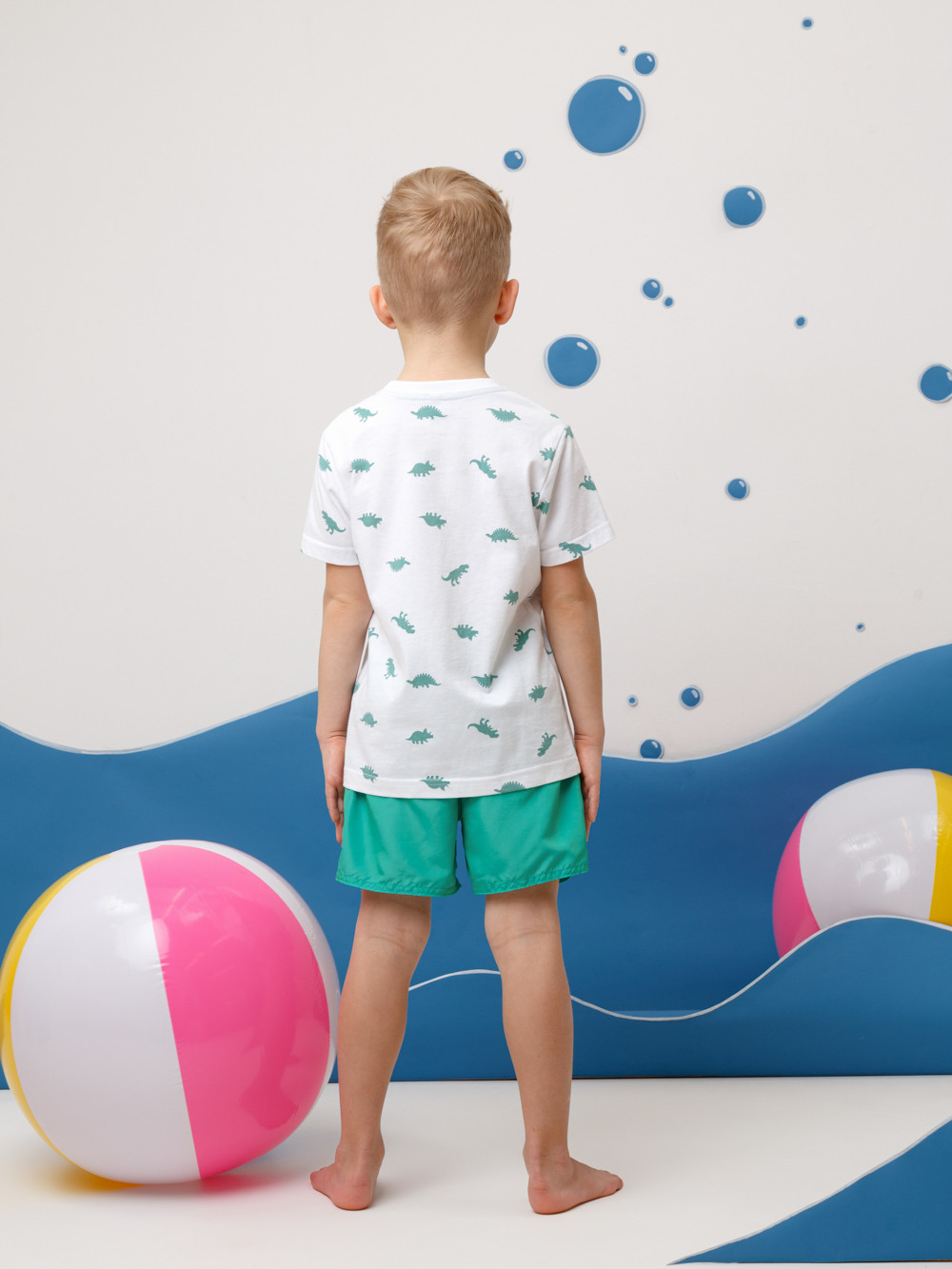 Плавки для мальчика, артикул: ТК 19007/4 ФВ, цвет: зеленый, фото 3