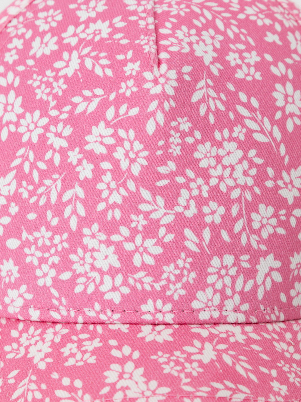 Кепка для девочки, артикул: ТК 80076, цвет: ярко-розовый, фото 4