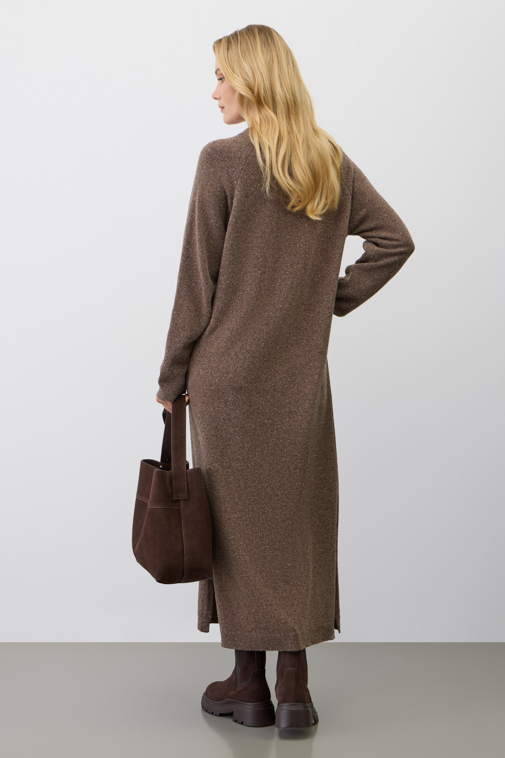 Платья женские для мам, артикул: ЕВ 529/ш, цвет: коричневый, фото 4