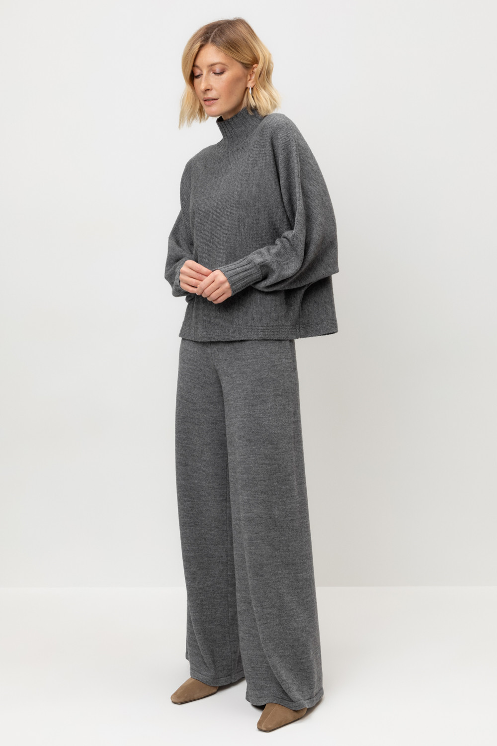 Брюки женские для мам, артикул: ЕВ 444/ш, цвет: темно-серый, фото 4