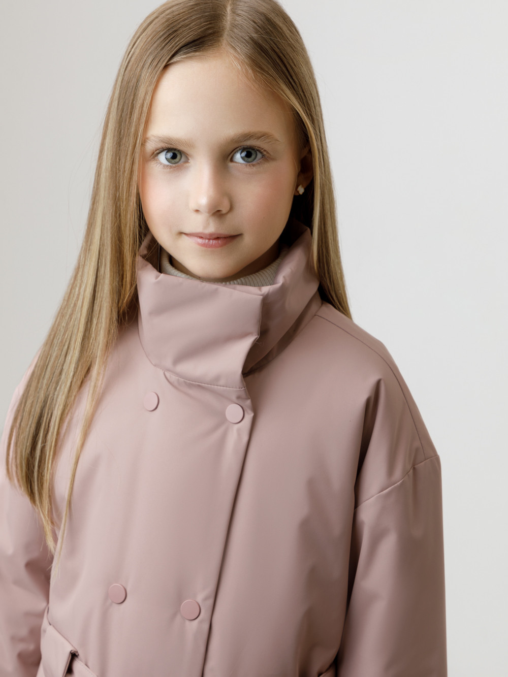 Пальто для девочки, артикул: ВК 32192/2 ГР, цвет: фиолетовый, фото 4