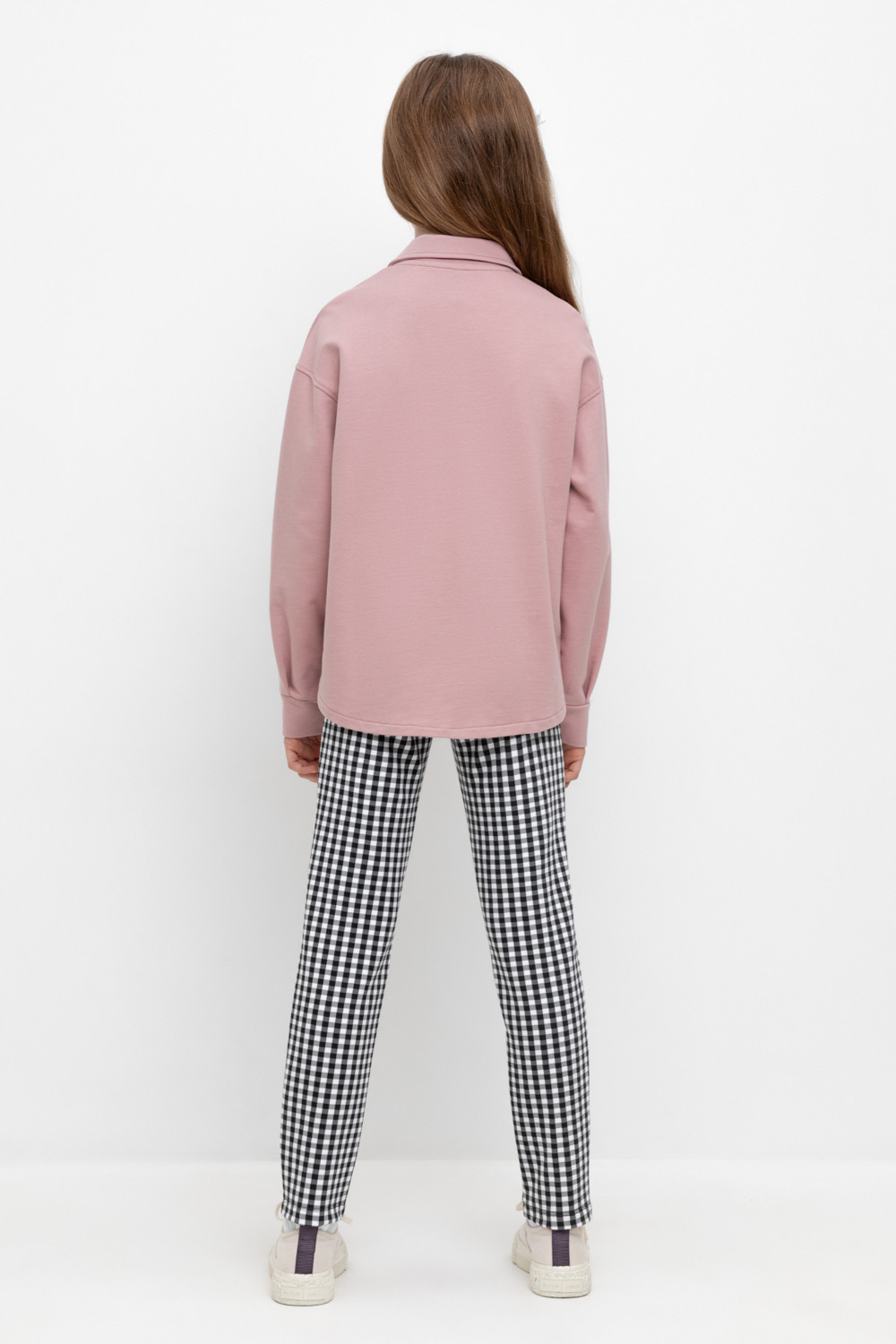 Брюки для девочки, артикул: КР 400622, цвет: серый, фото 4