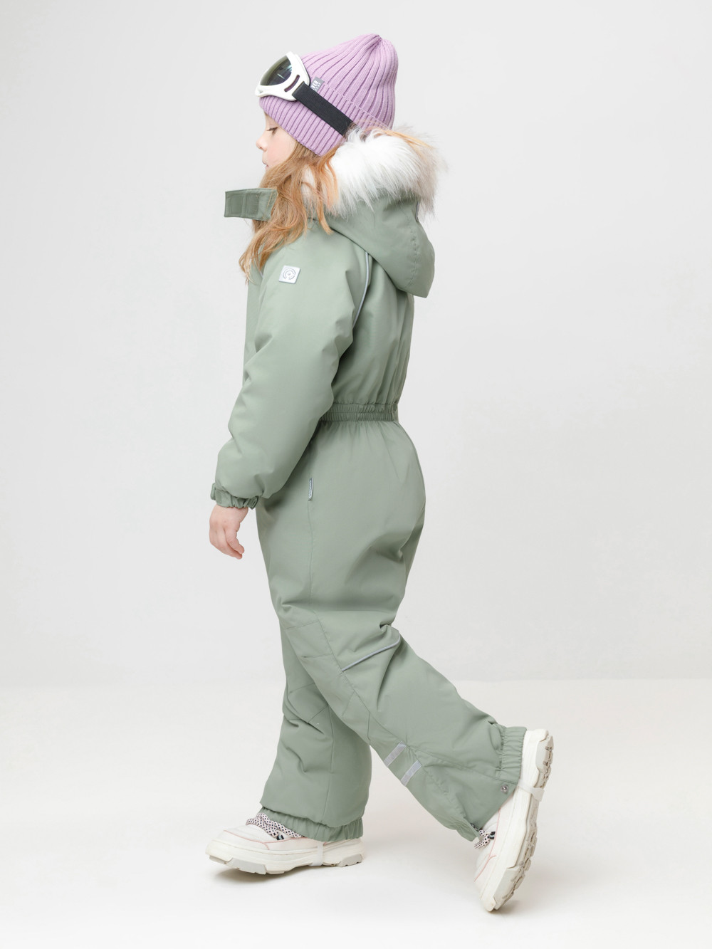 Комбинезоны утепленные для девочки, артикул: ВК 60102/9 ГР (98-122), цвет: зеленый, фото 4