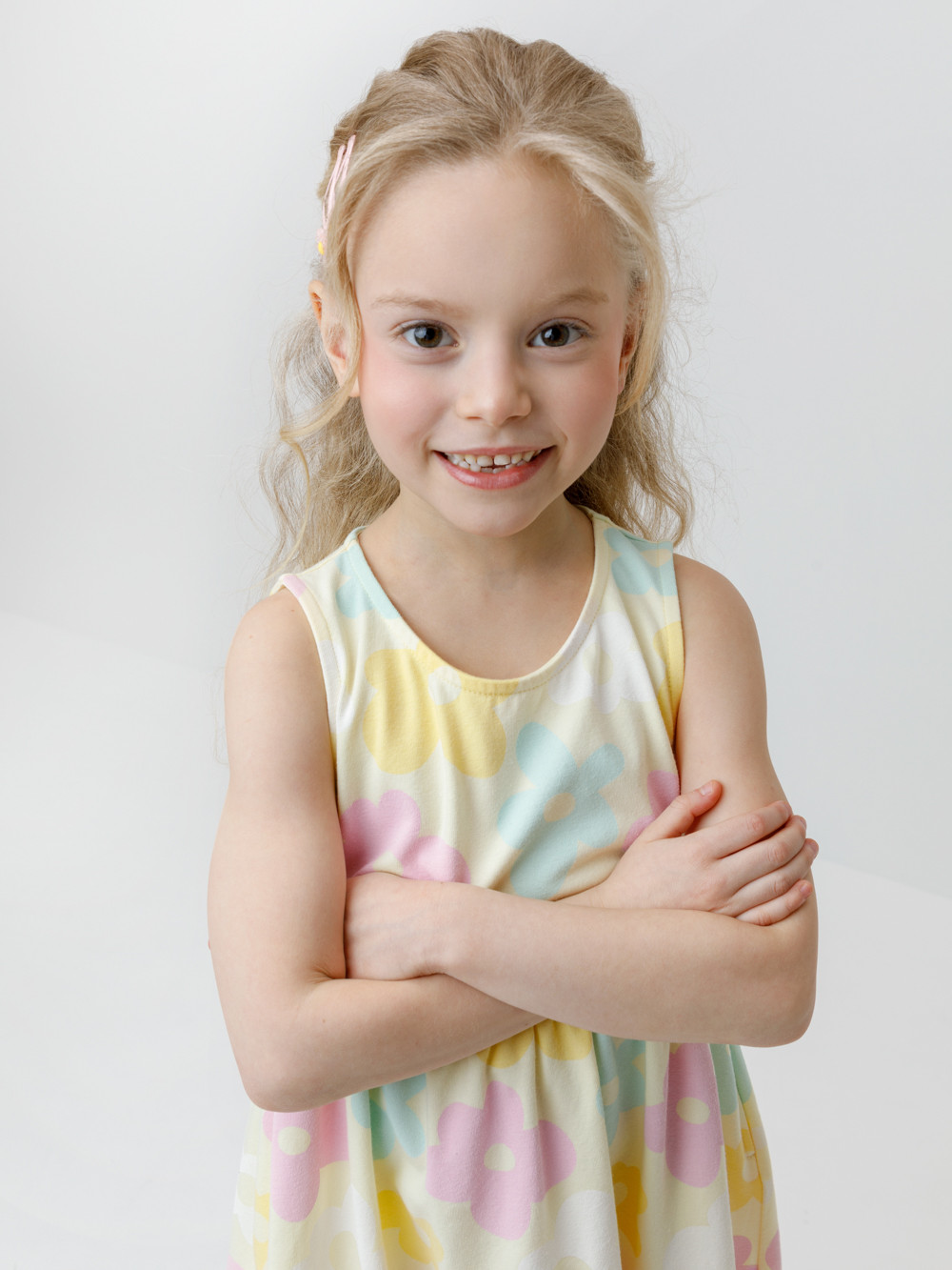 Платье для девочки, артикул: КР 5976, цвет: желтый, фото 4