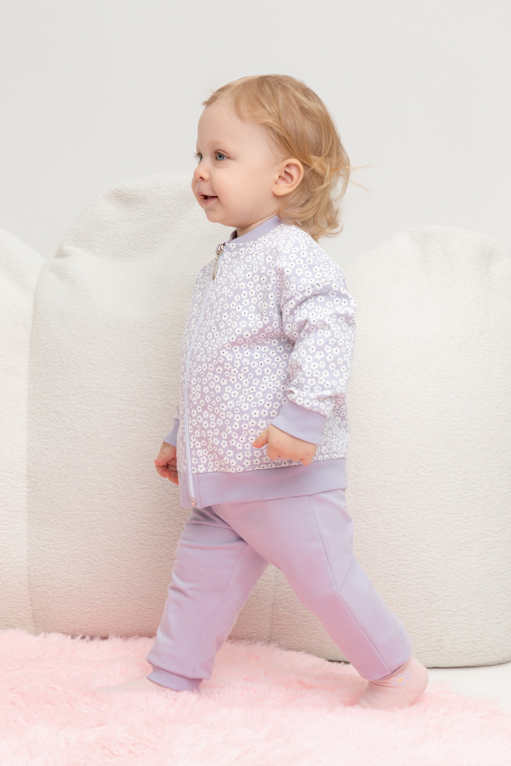 Брюки для девочки, артикул: КР 400660, цвет: фиолетовый, фото 4