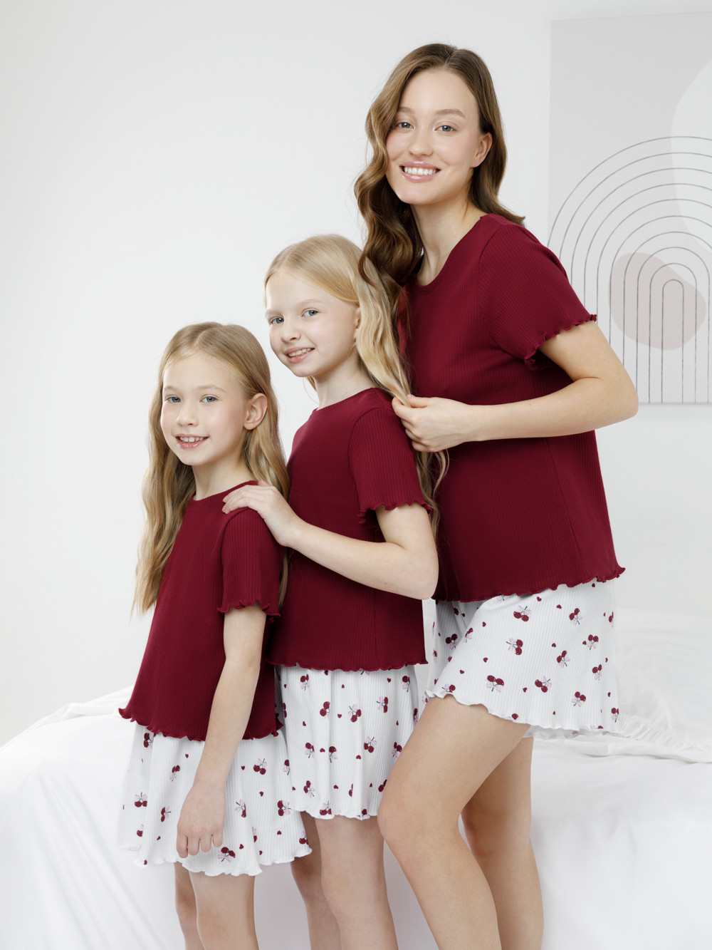 Пижама для девочки, артикул: МП 1670, цвет: бордовый, фото 4