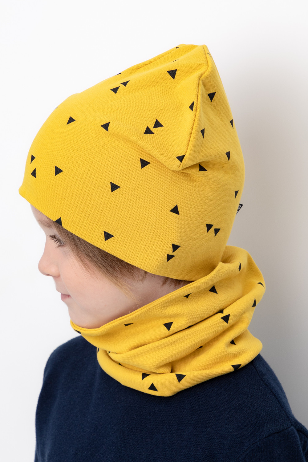 Шапка для мальчика, артикул: К 8125, цвет: желтый, фото 4