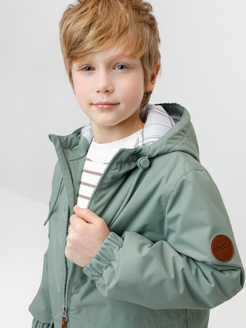 Куртки для мальчика, артикул: ВК 30164/1 УЗГ, цвет: зеленый, фото 4