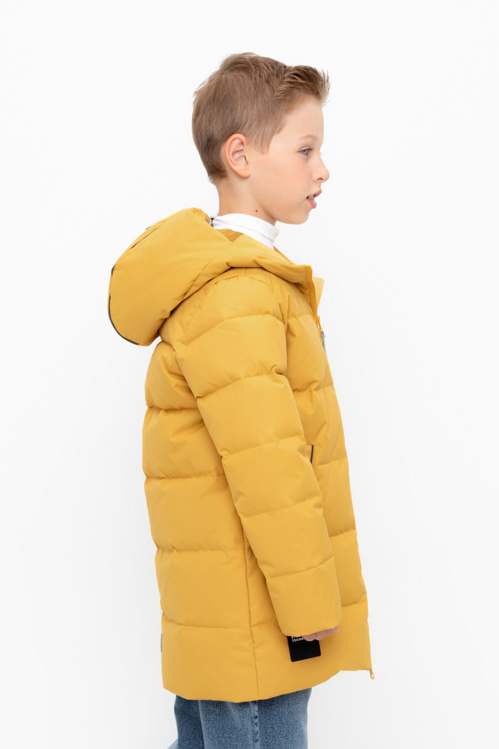 Пальто, плащи для мальчика, артикул: ВК 34070/4 УЗГ ( 98-122), цвет: желтый, фото 4