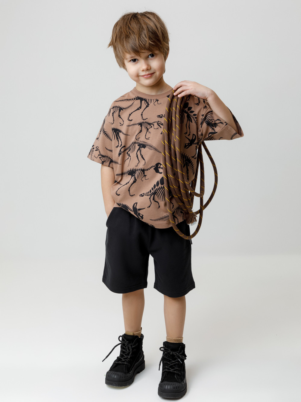 Футболка для мальчика, артикул: КР 302852, цвет: кофейный, фото 4