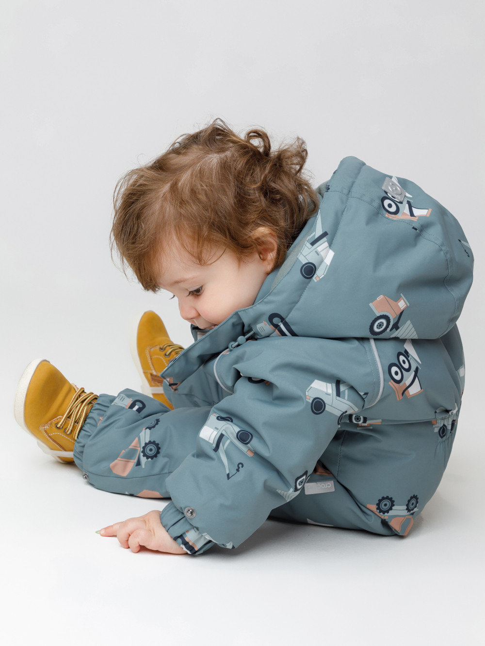 Комбинезоны утепленные для мальчика, артикул: ВК 60032/н/65 Ал, цвет: бирюзовый, фото 4