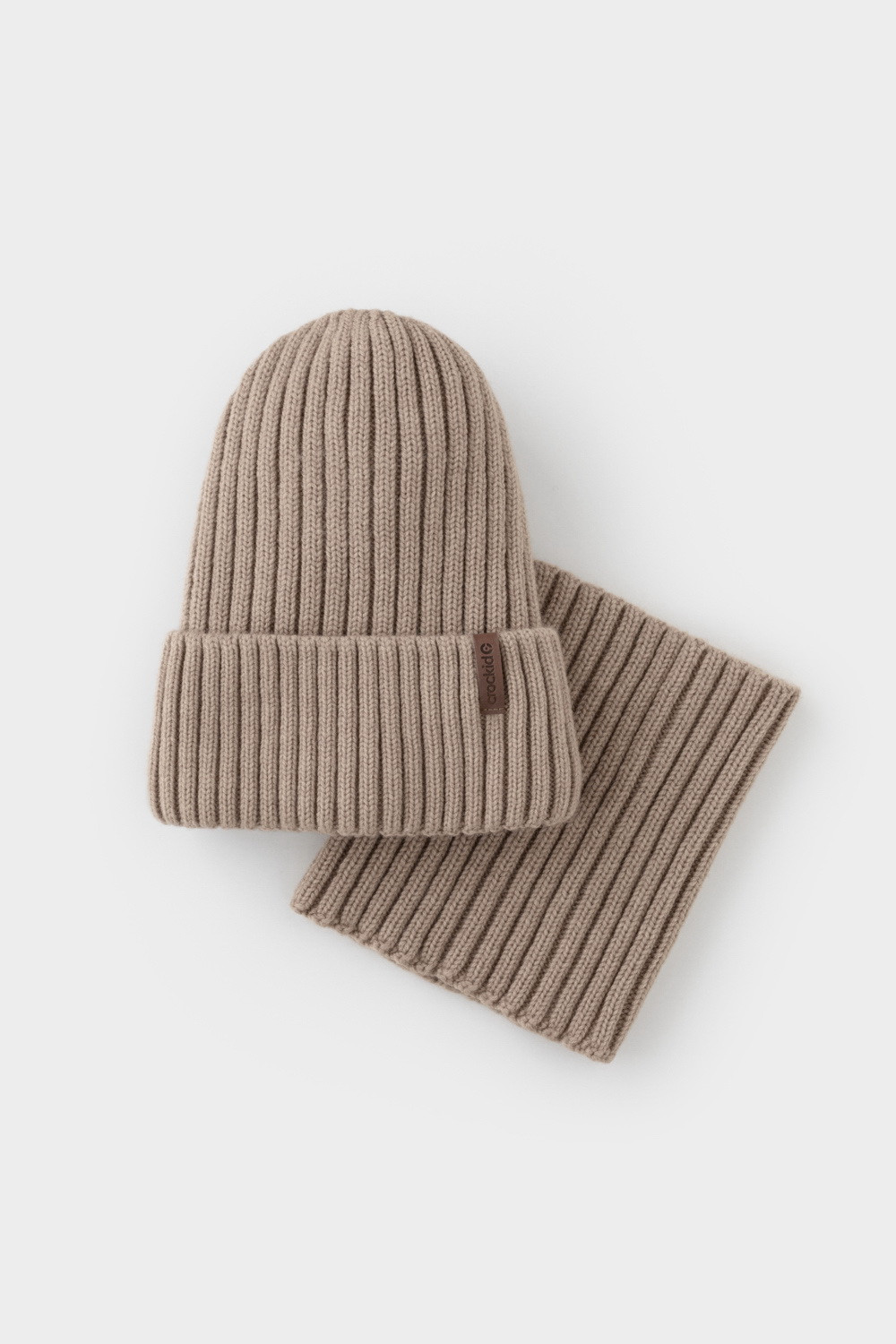 Комплекты вязаные, артикул: КВ 22015/ш, цвет: бежевый, фото 4