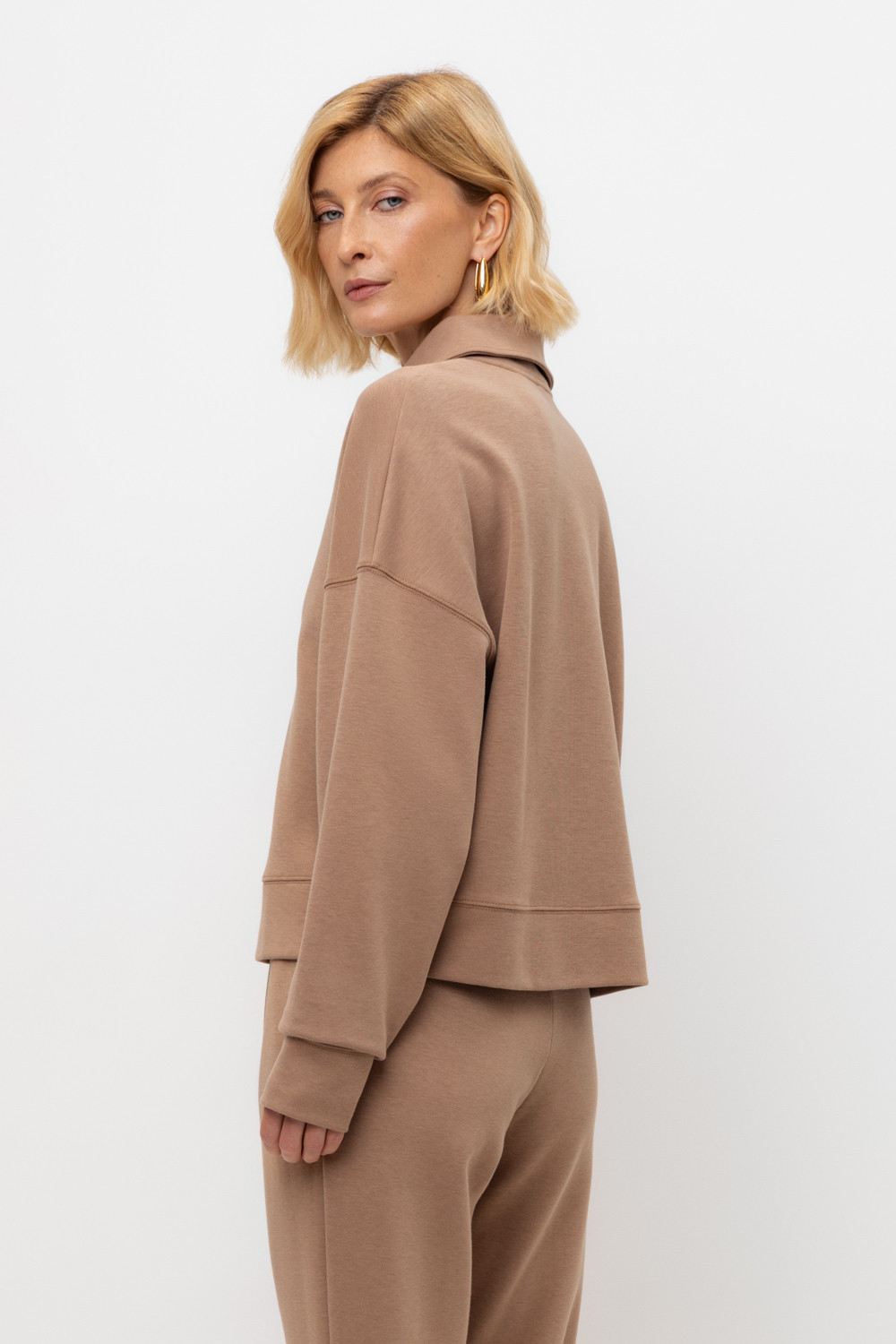 Джемперы женские для мам, артикул: ЕВТ 3282, цвет: коричневый, фото 4