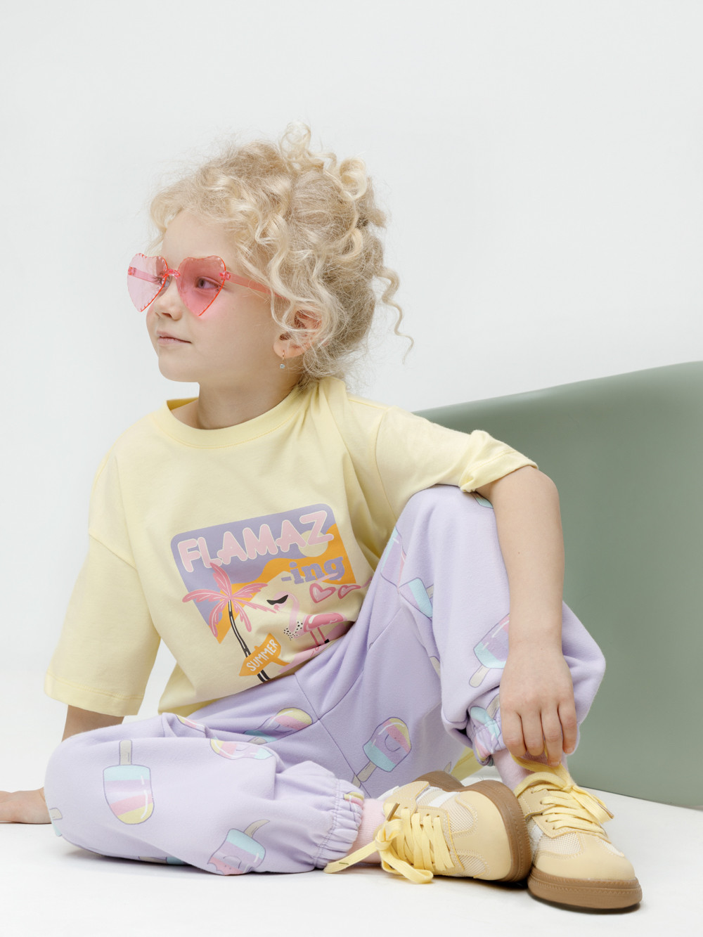 Футболка для девочки, артикул: КР 302938, цвет: желтый, фото 4