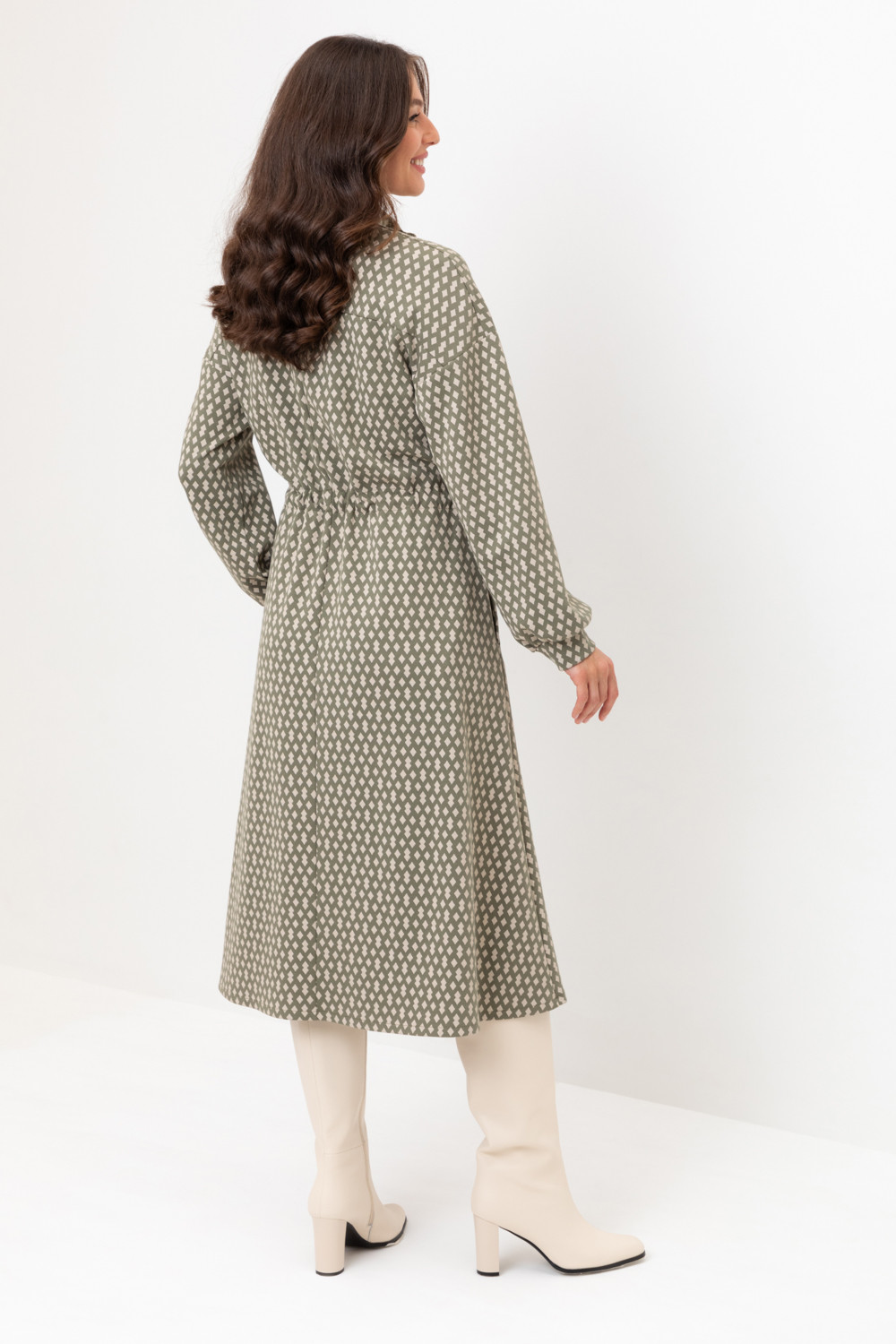 Платья женские для мам, артикул: ЕВТ 5054, цвет: зеленый, фото 4