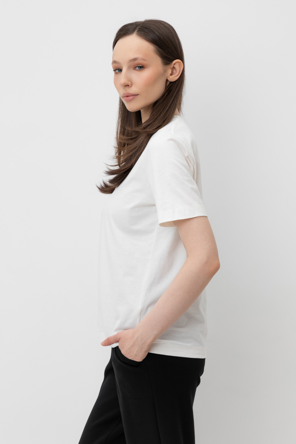 Футболки женские для мам, артикул: ЕВТ 3260, цвет: бежевый, фото 4