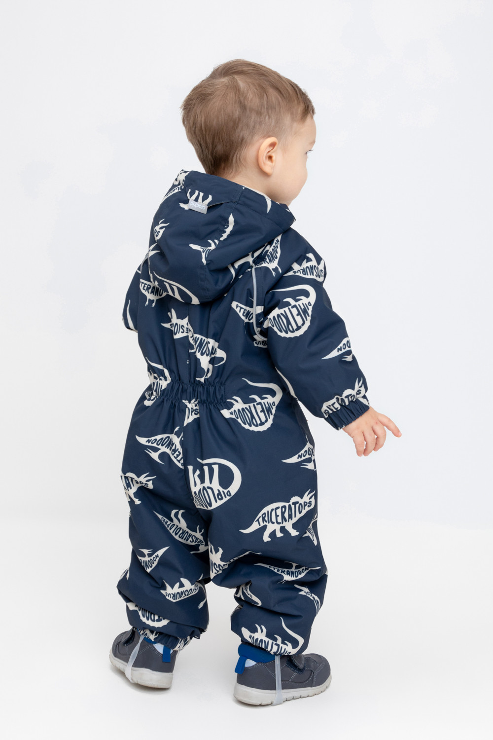 Комбинезоны утепленные для мальчика, артикул: ВК 60085/н/42 ГР, цвет: темно-синий, фото 4