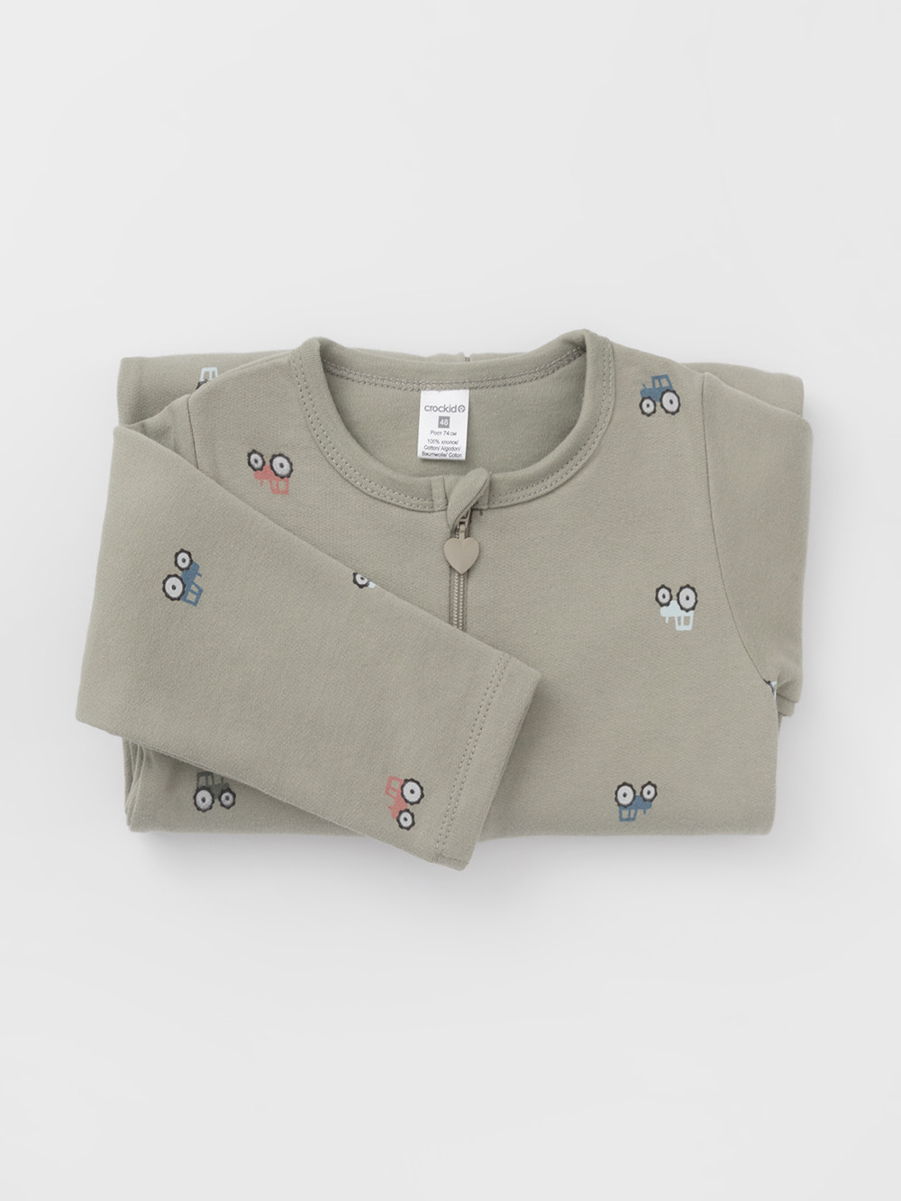 Комбинезон для новорожденных, артикул: К 6192, цвет: хаки, фото 4