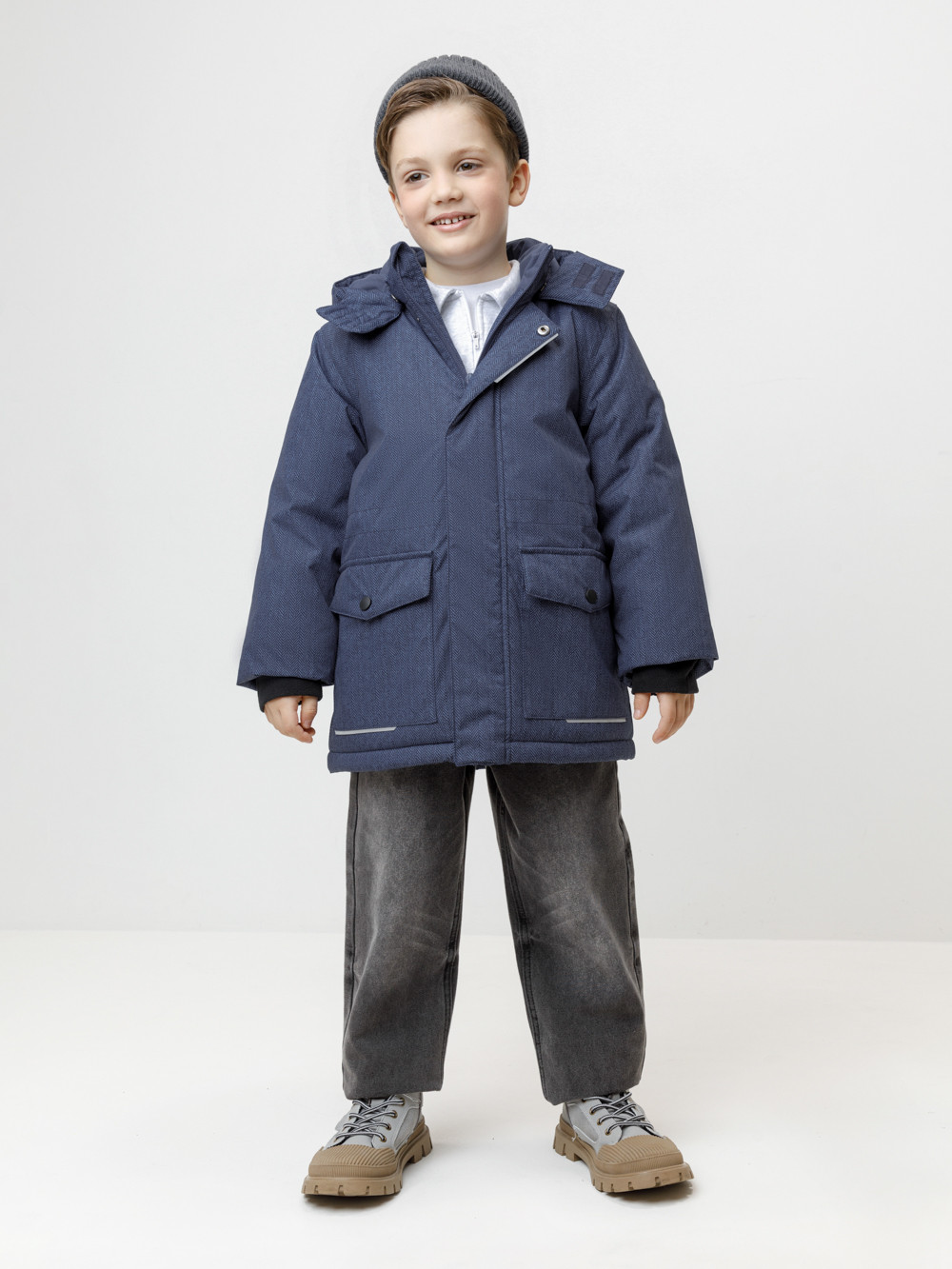 Куртки для мальчика, артикул: ВК 36107/н/1 ГР, цвет: синий, фото 4