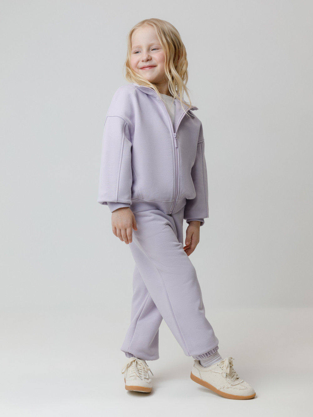 Брюки для девочки, артикул: КР 400872, цвет: фиолетовый, фото 4