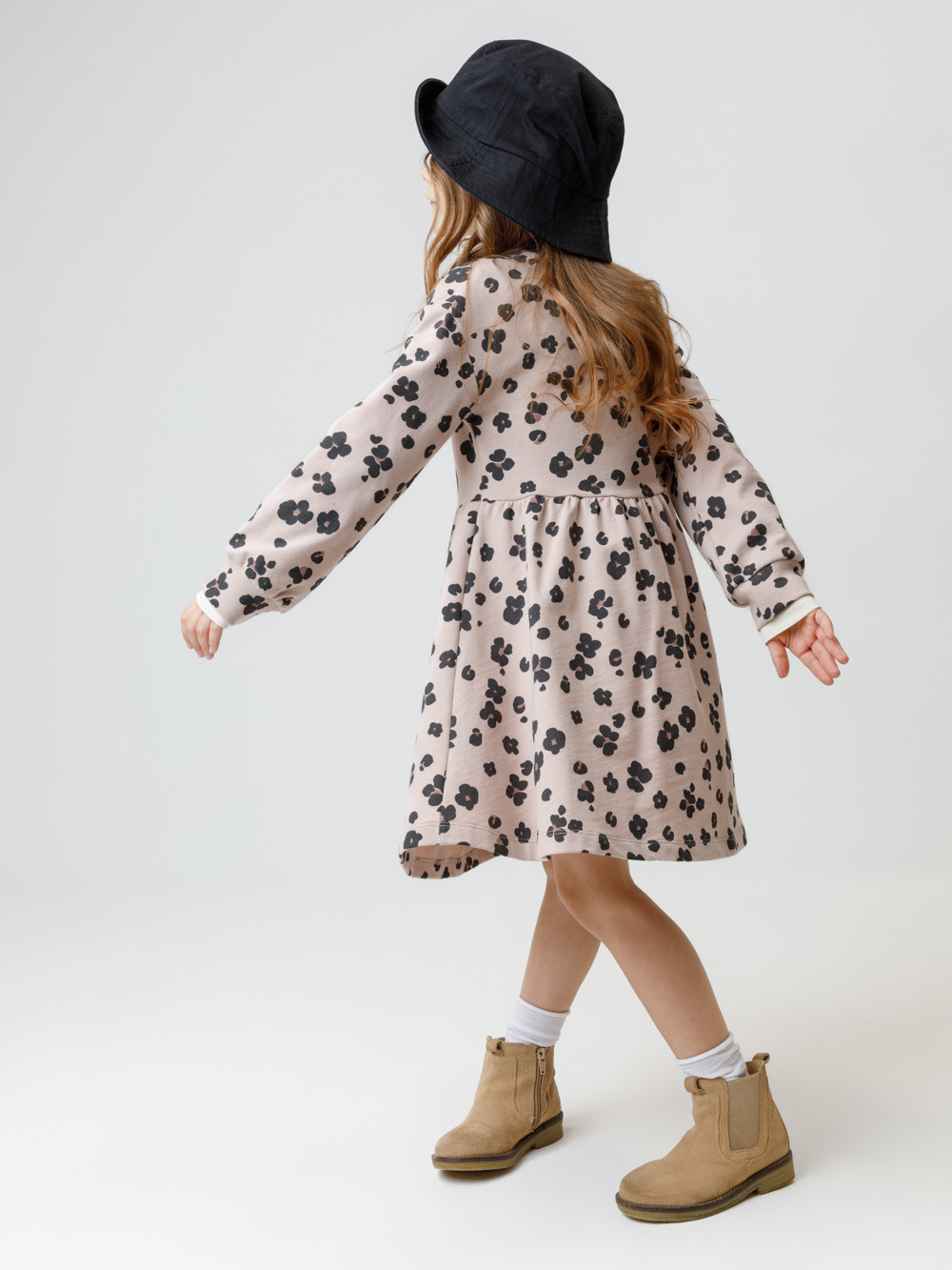 Платье для девочки, артикул: КР 5952, цвет: бежевый, фото 4