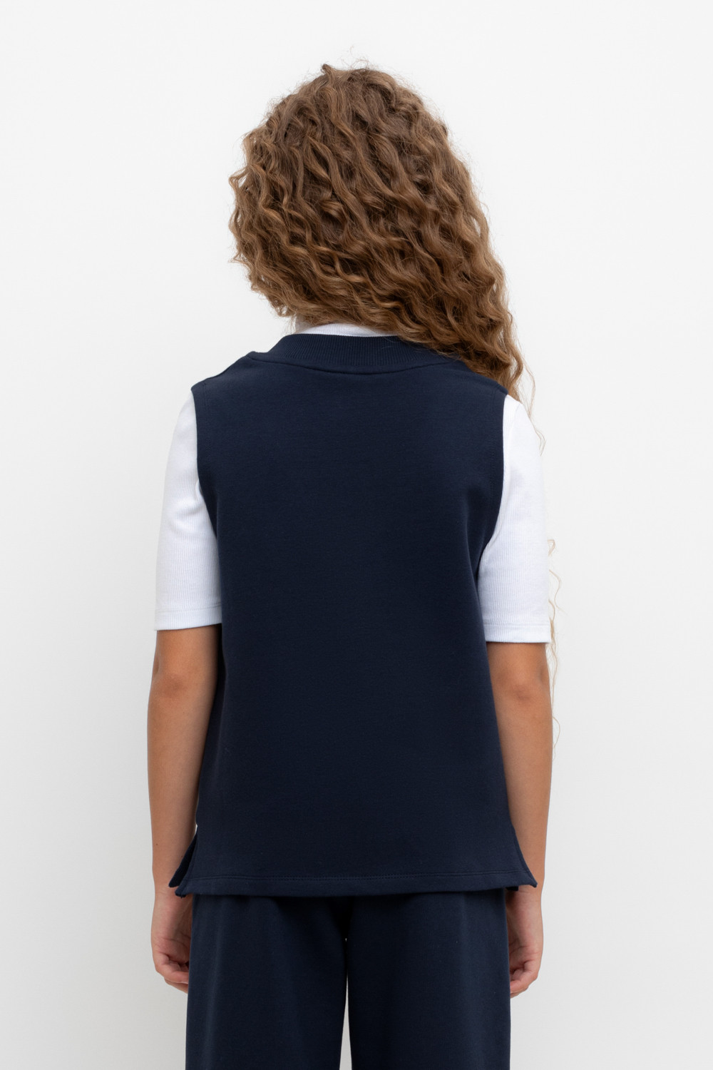 Жилеты для девочки, артикул: К 302490, цвет: синий, фото 4