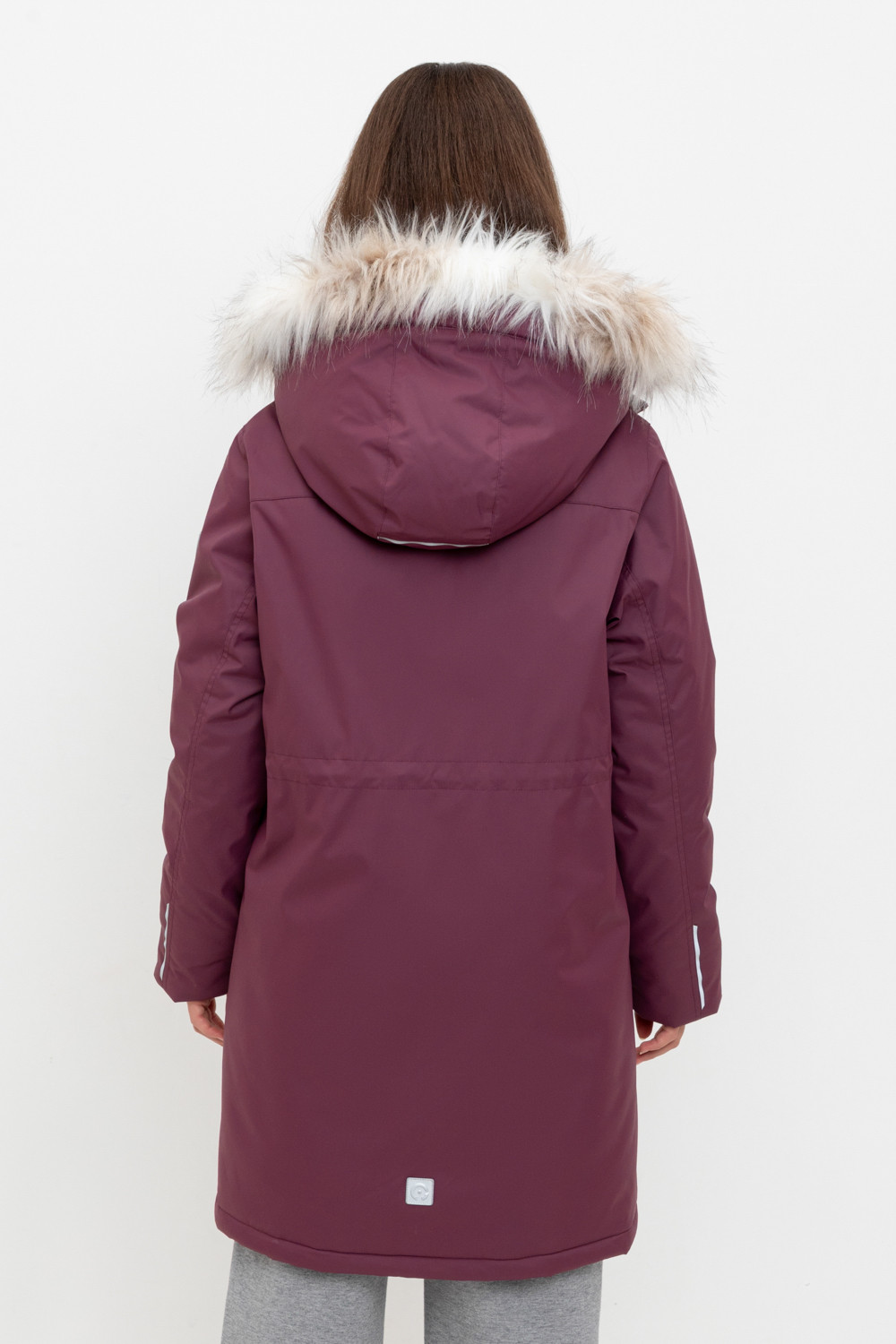 Пальто для девочки, артикул: ВК 38107/6 ГР, цвет: бордовый, фото 4