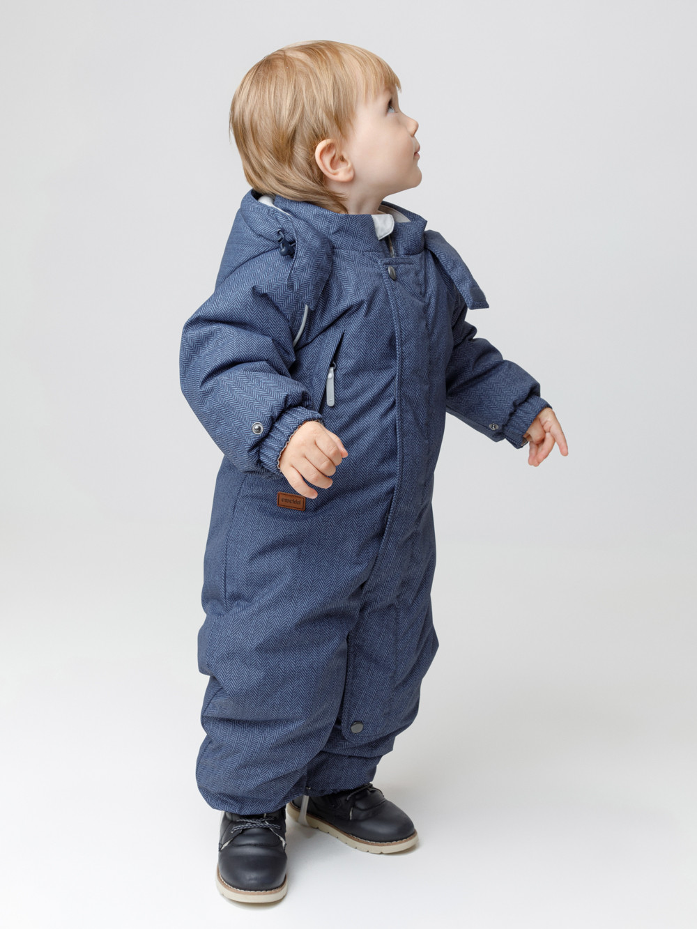 Комбинезоны утепленные для мальчика, артикул: ВК 60032/н/66 Ал, цвет: синий, фото 4