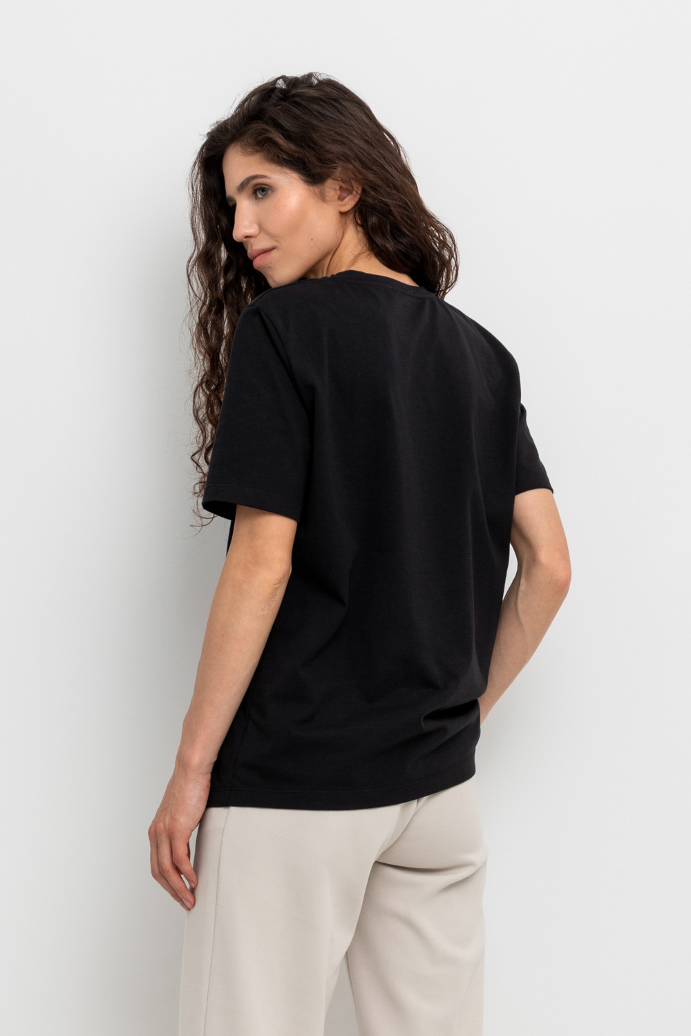 Футболки женские для мам, артикул: ЕВТ 3201, цвет: черный3, фото 4