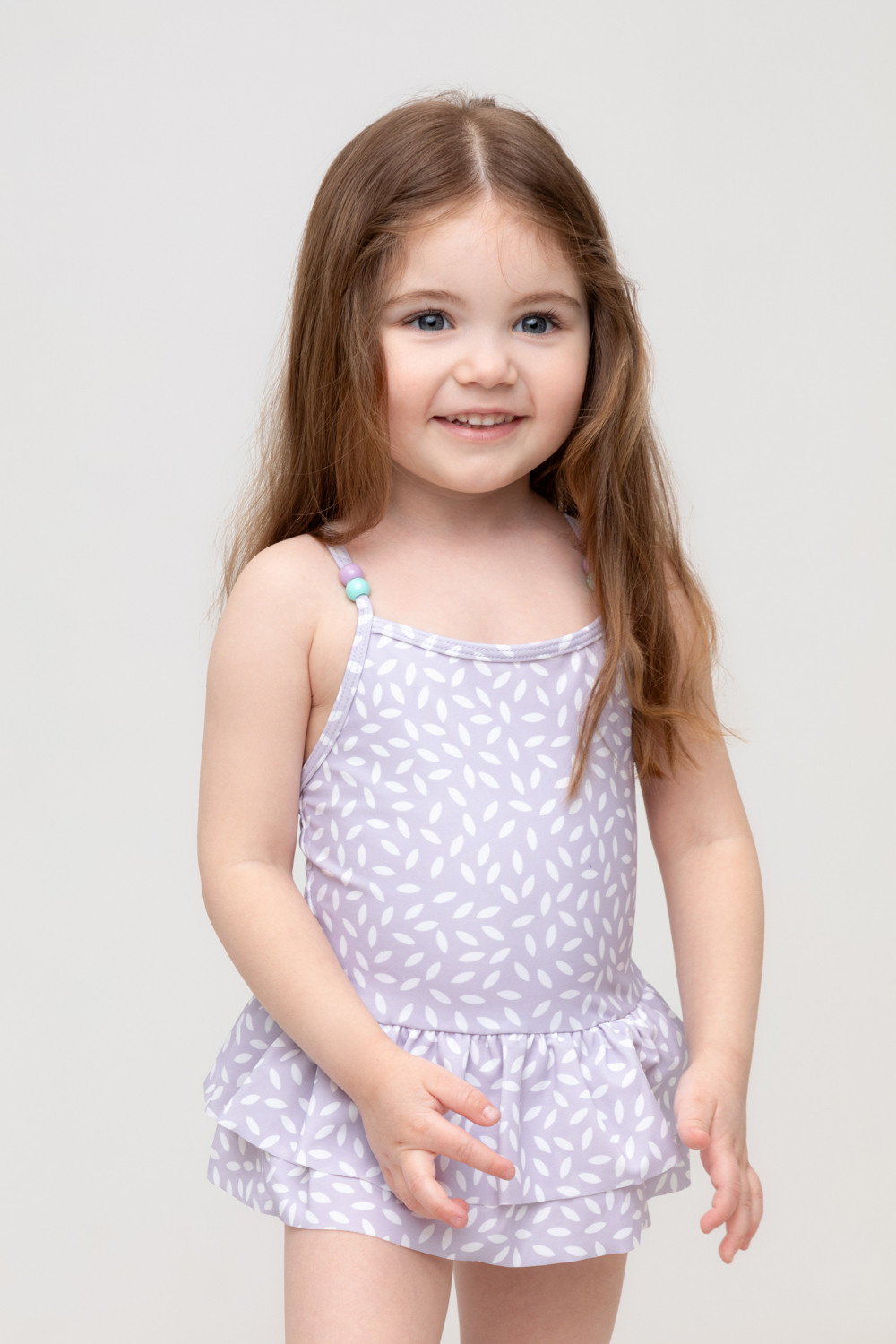 Купальник для девочки, артикул: ТК 16019/1н ФВ, цвет: фиолетовый, фото 4